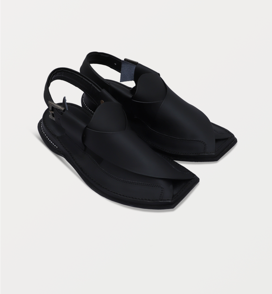 Black Peshawari chappal